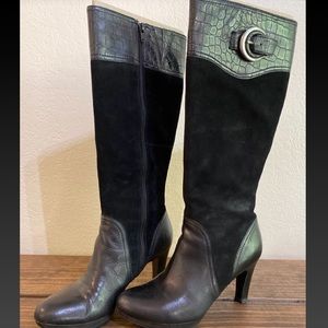 Leather & suede ‘oh so comfy’ Naturalizer boots